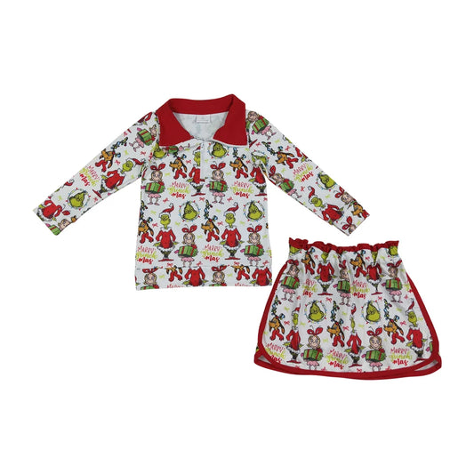 Red Whoville Skort Set